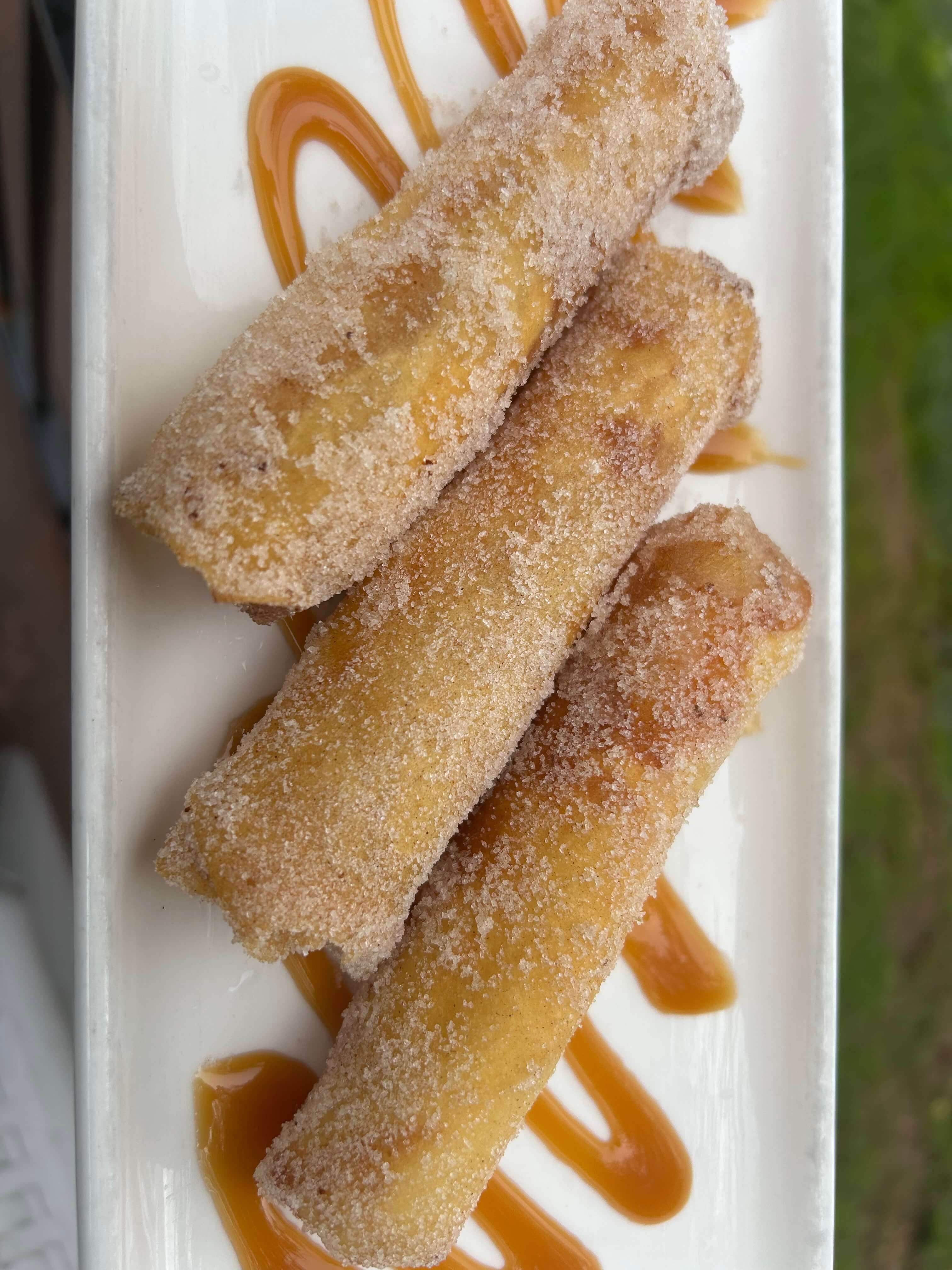 Apple Cheesecake Spring Rolls